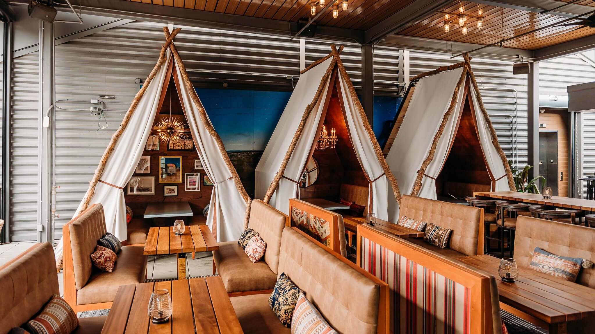 Image of three tents available for events