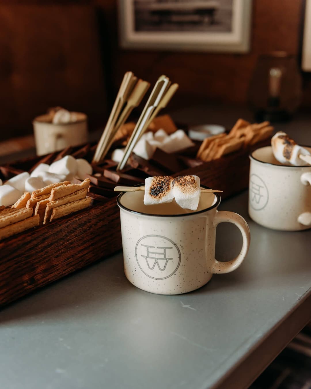 Seasonal dishes and cocktails - example smores